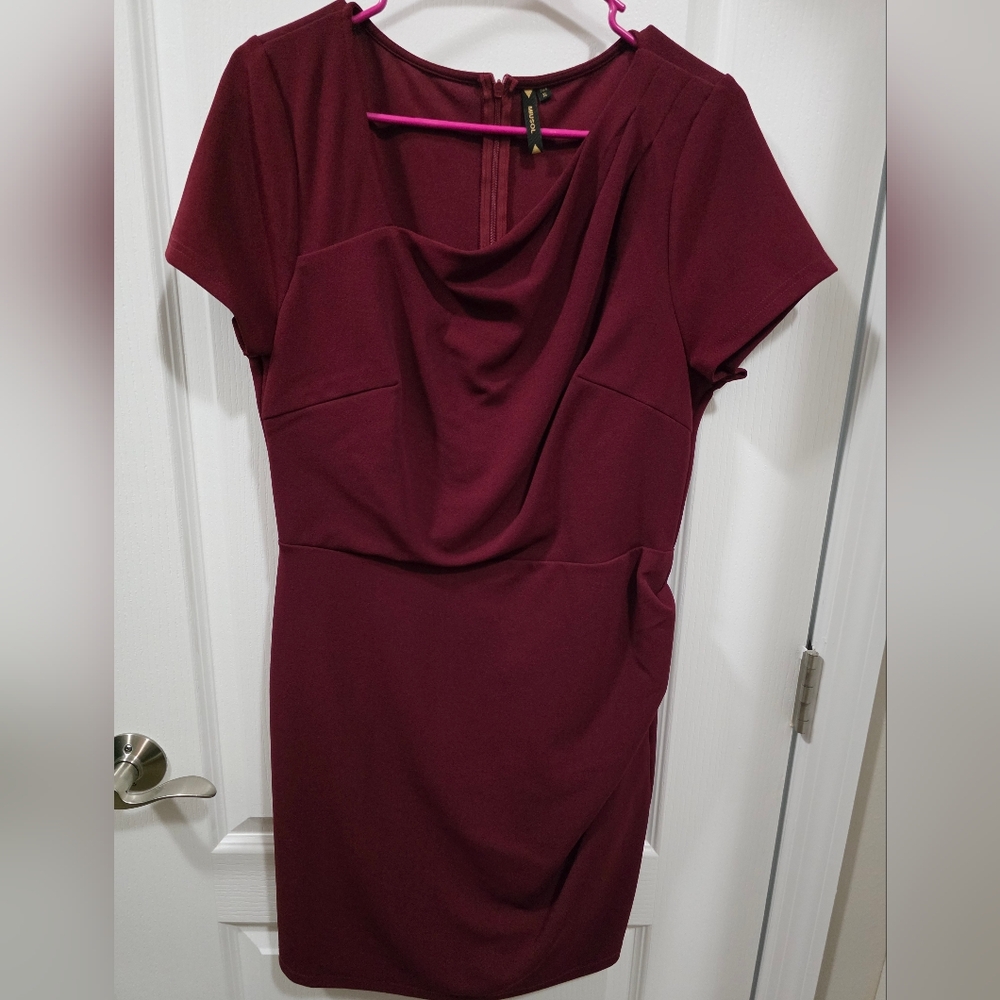 Miusol Burgundy Dress